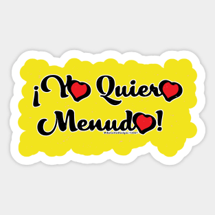 Yo Quiero Menudo Sticker